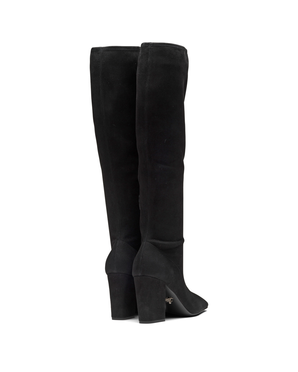 Prada Stretch Gamuza Boots Negras | 20143-HOES