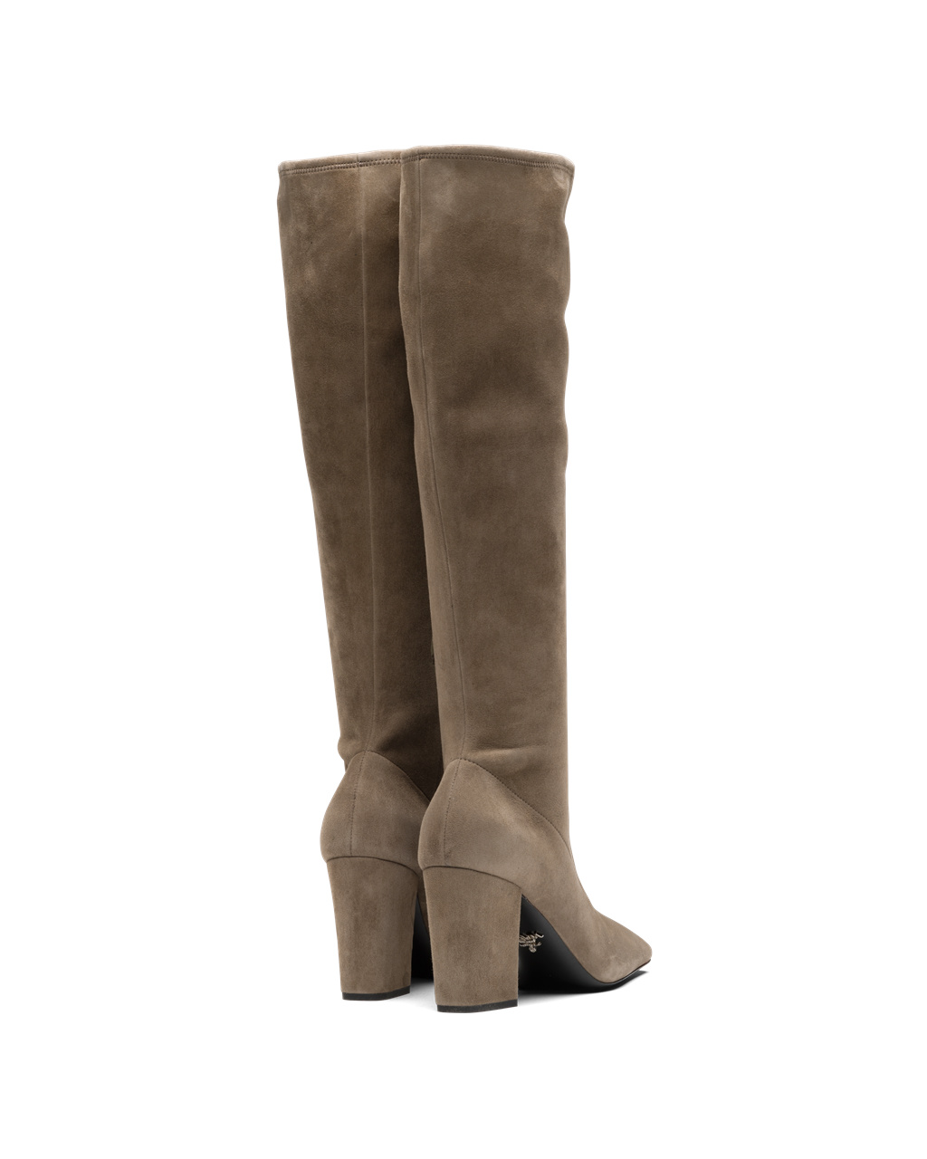 Prada Stretch Gamuza Boots Stone | 86597-COYH