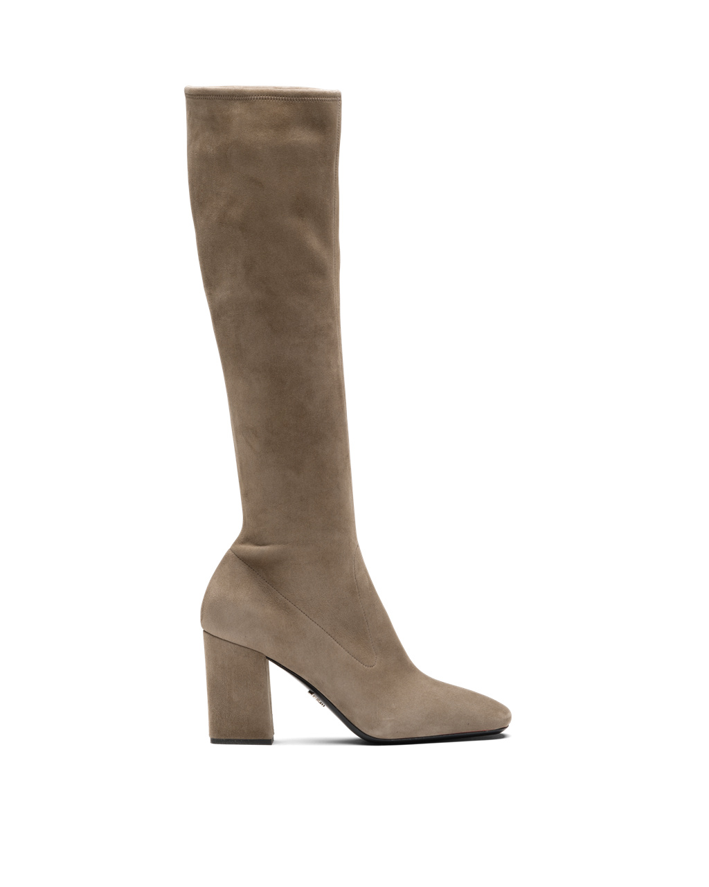 Prada Stretch Gamuza Boots Stone | 86597-COYH