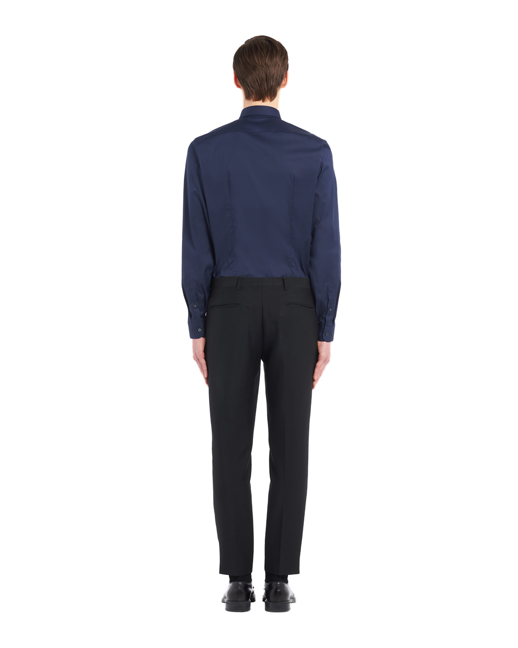 Prada Stretch Poplin Shirt Azules | 92156-APWI