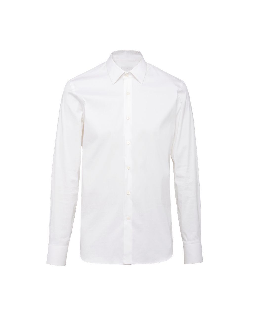 Prada Stretch Poplin Shirt Blancas | 79264-YWTZ