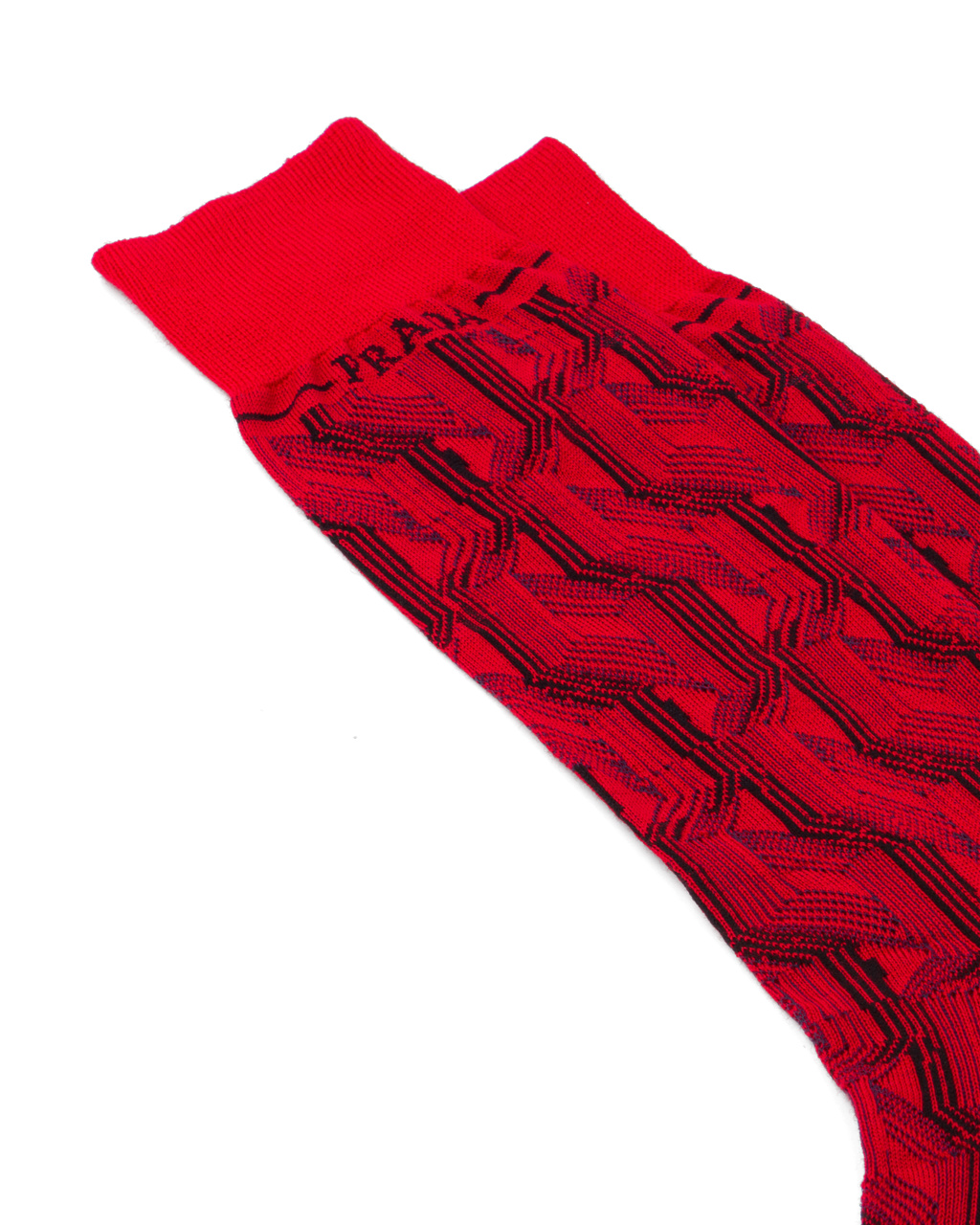 Prada Superfine Wool Ankle Socks Rojas | 05789-BYSC