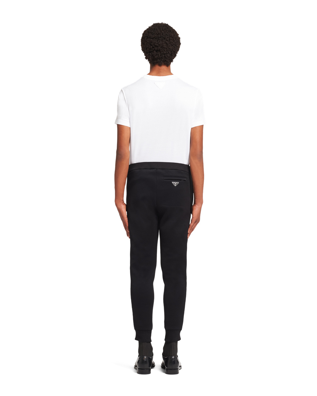 Prada Sweatpants With Nylon Details Negras Negras | 15467-INQA