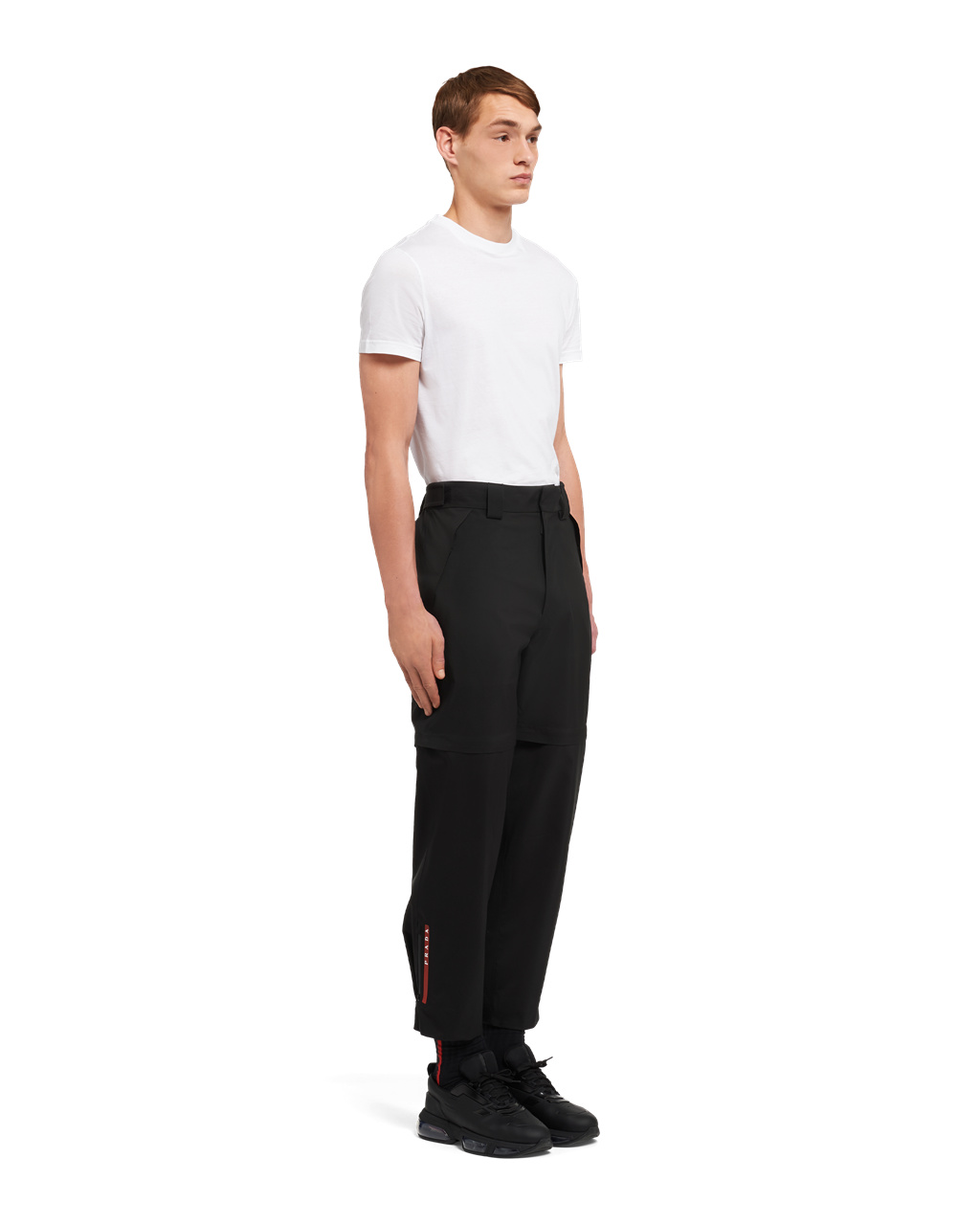 Prada Technical Fabric Anchos-leg Pants Negras | 40698-NVLX