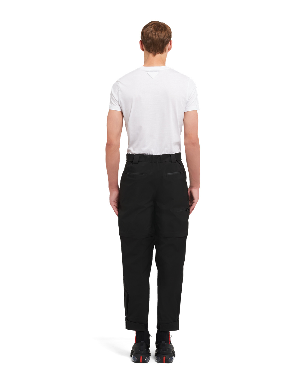 Prada Technical Fabric Anchos-leg Pants Negras | 40698-NVLX