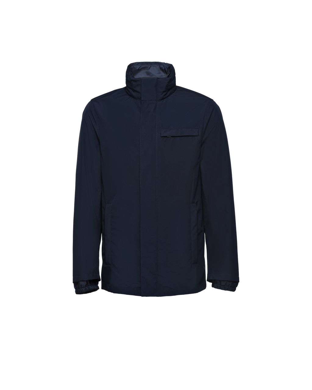 Prada Technical Fabric Blouson Jacket Azul Marino | 76032-PHFV