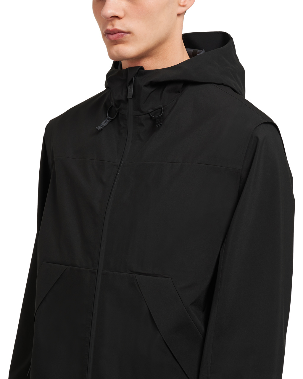 Prada Technical Fabric Windbreaker Negras | 72850-RZGH