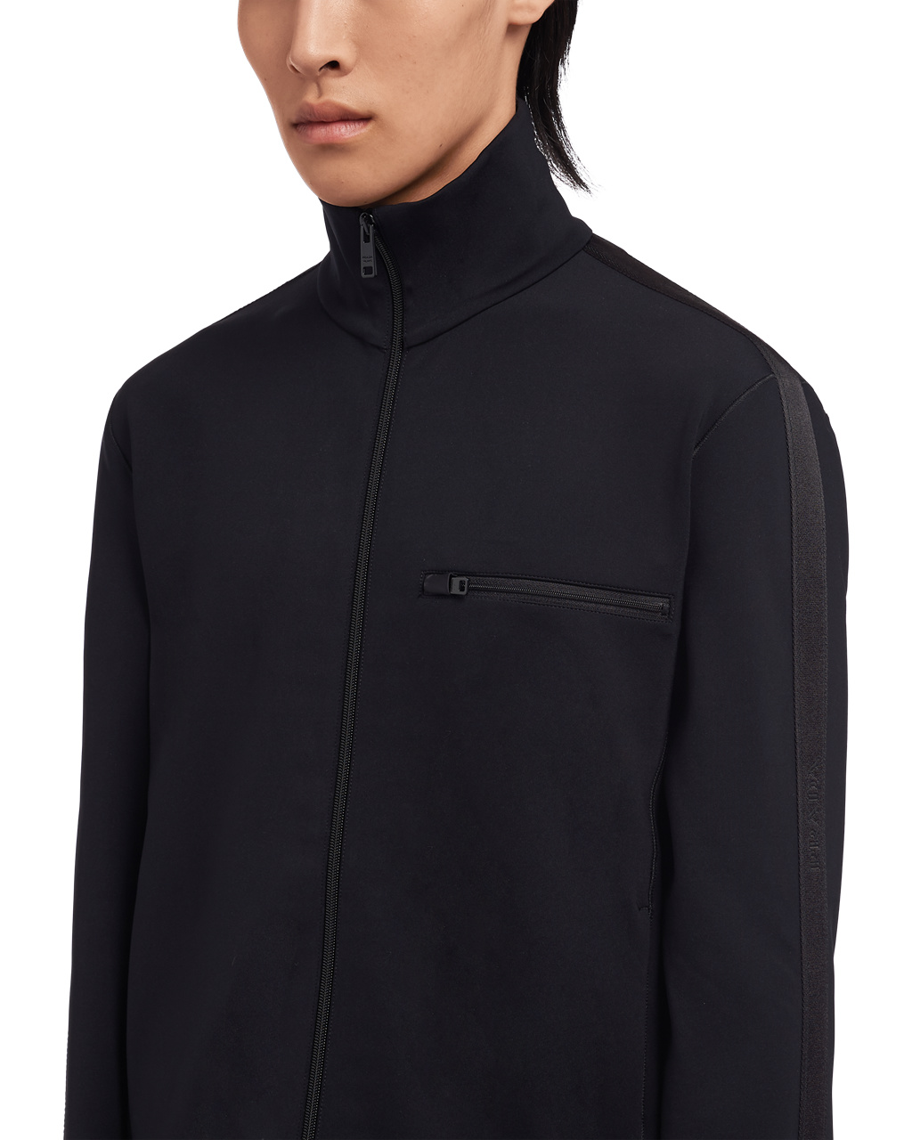 Prada Technical Fleece Jacket Negras Negras | 17854-VUBQ