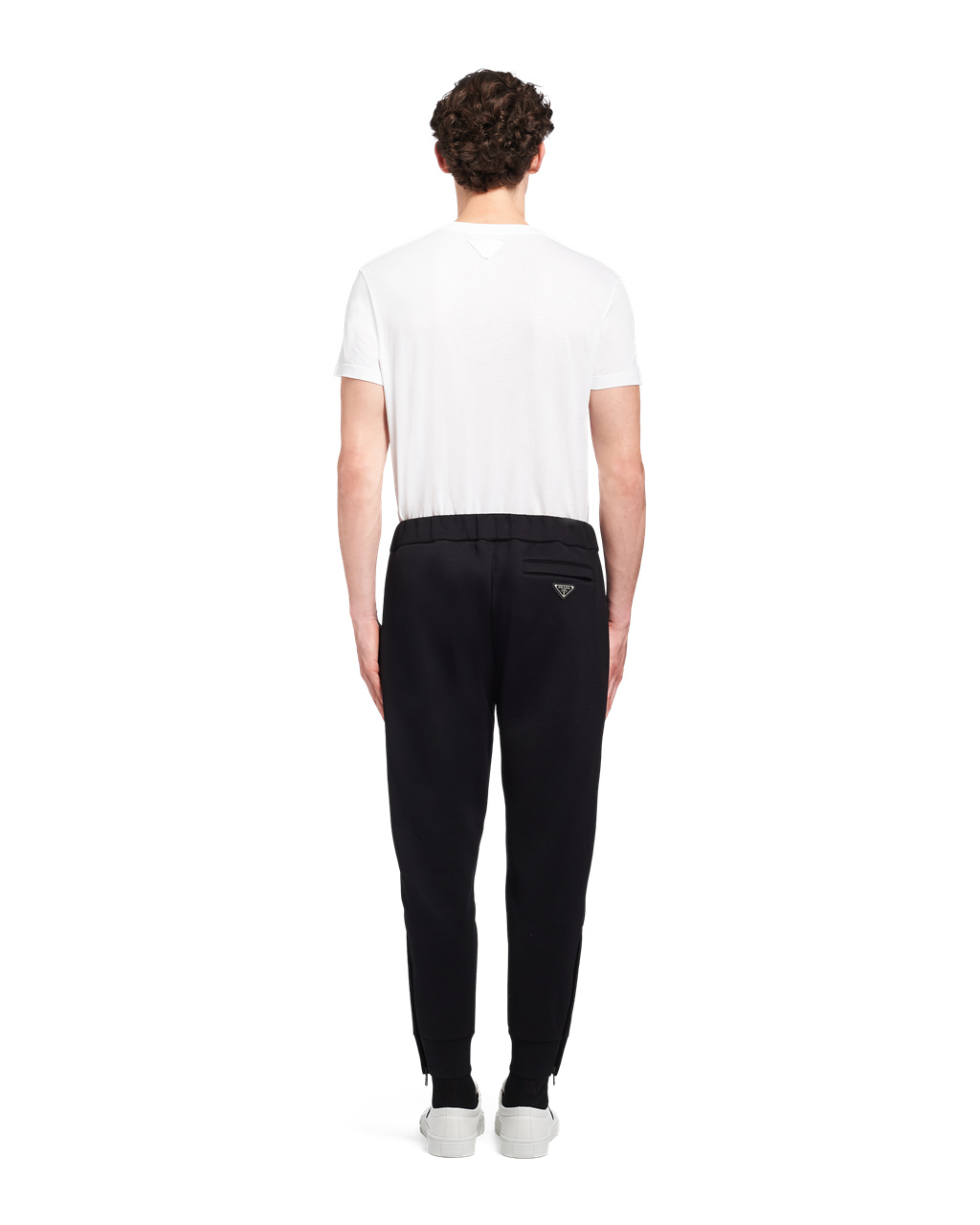 Prada Technical Fleece Trousers With Nylon Details Negras Negras | 45903-UQKX