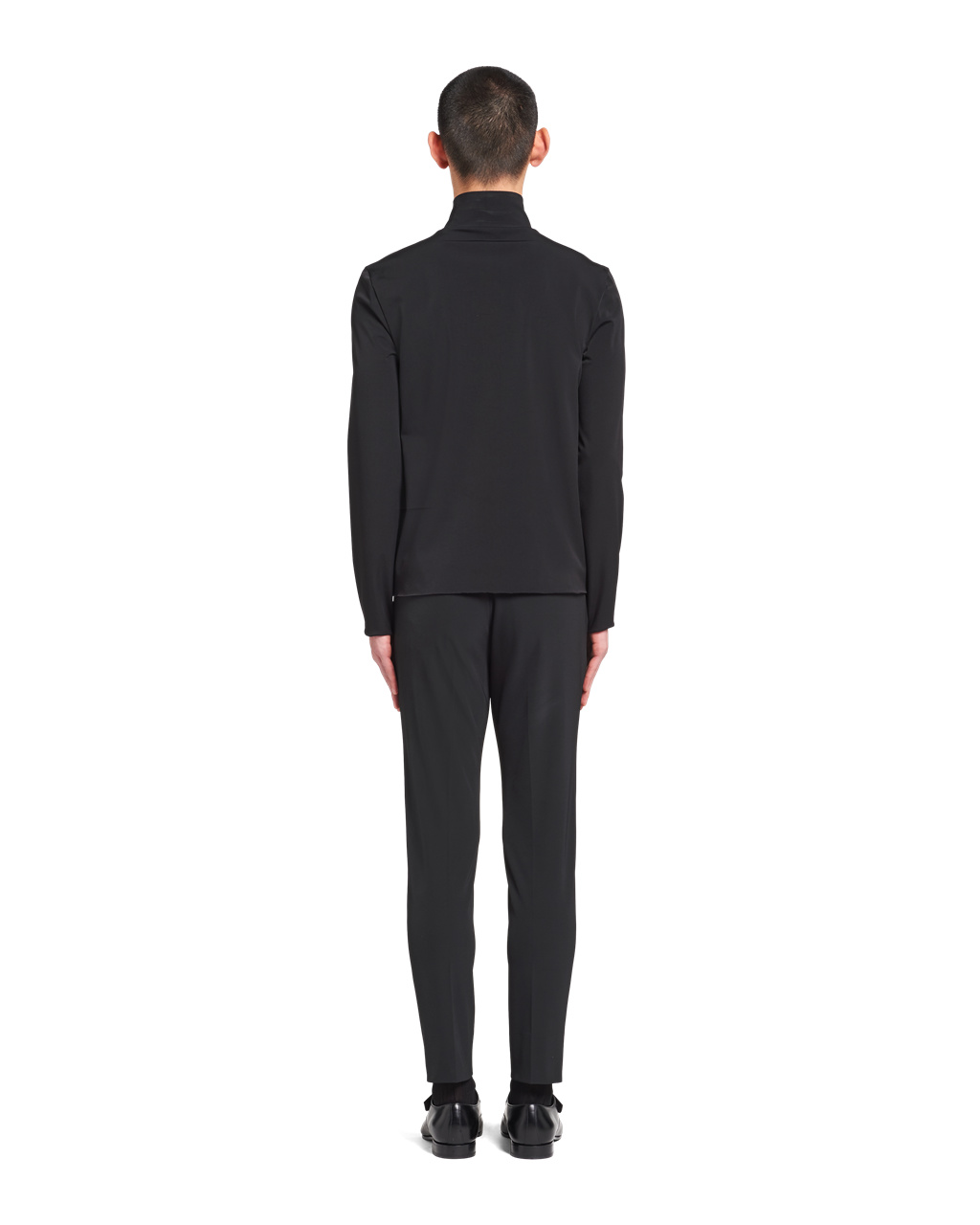 Prada Technical Jersey Mock Turtleneck Negras | 02619-DCTO