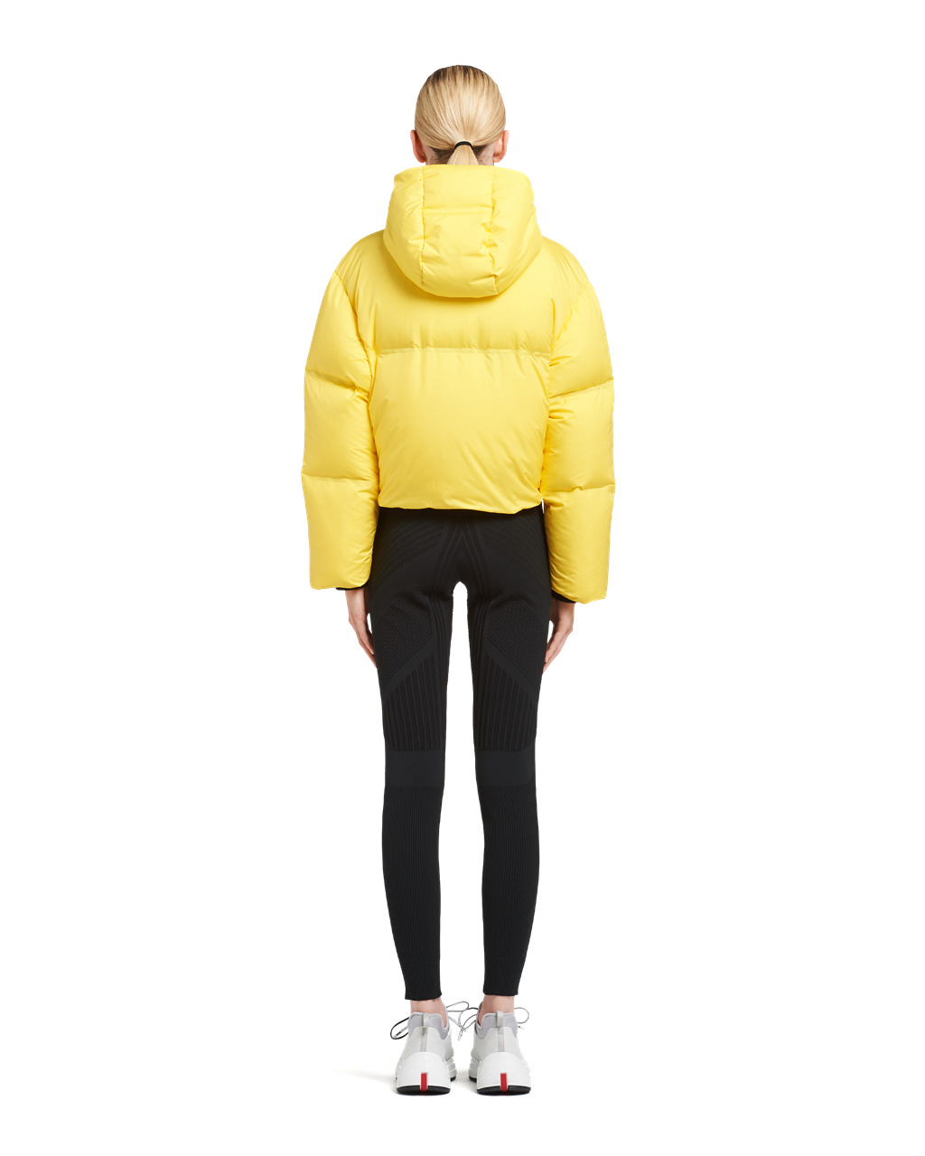 Prada Technical Nylon Puffer Jacket Amarillo | 70396-MTQY