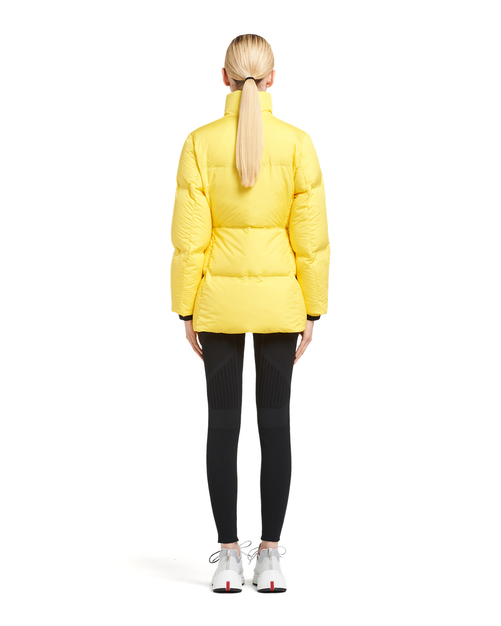 Prada Technical Nylon Puffer Jacket Amarillo | 80347-XEGT