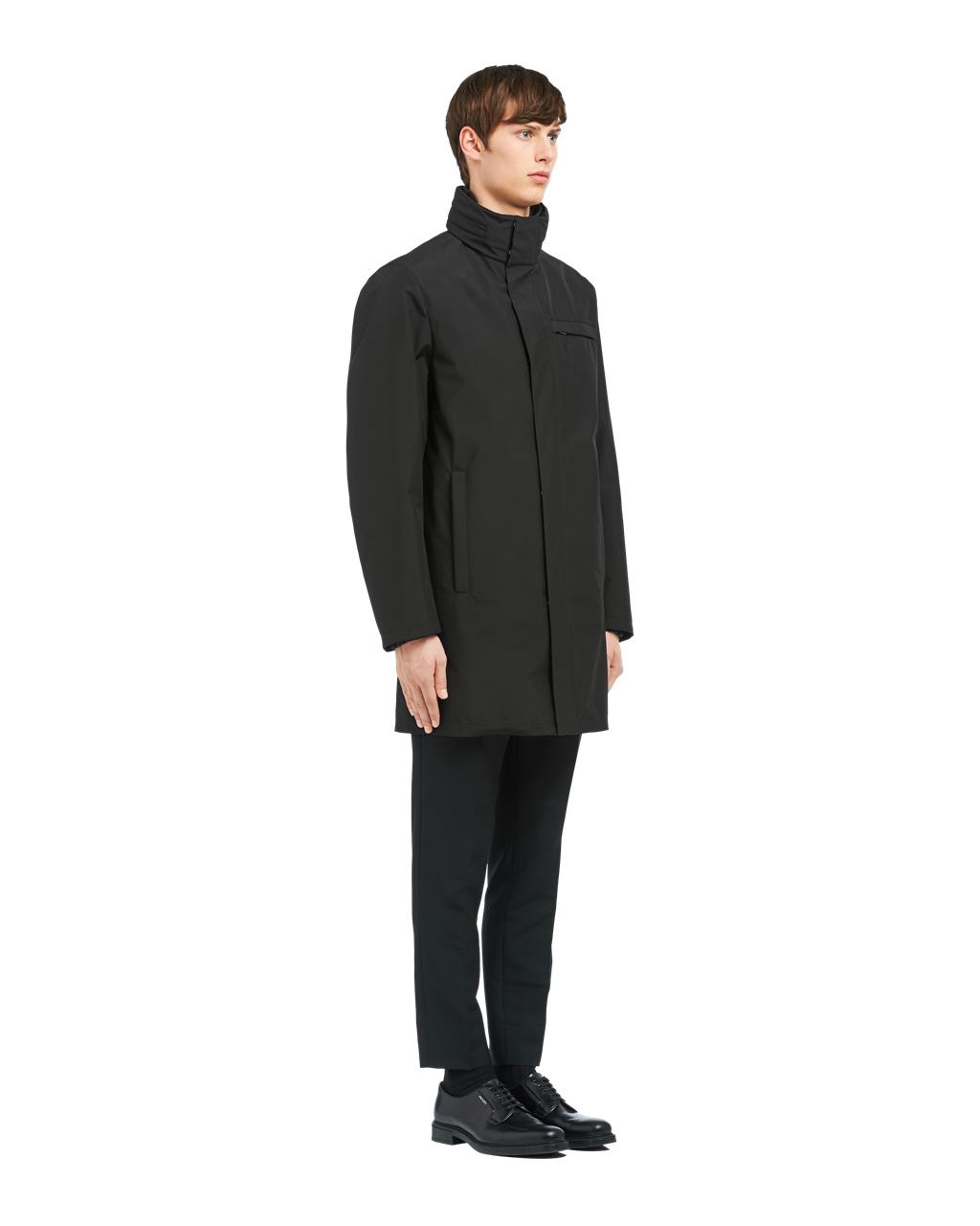 Prada Technical Poplin Raincoat Negras | 45918-GPOR