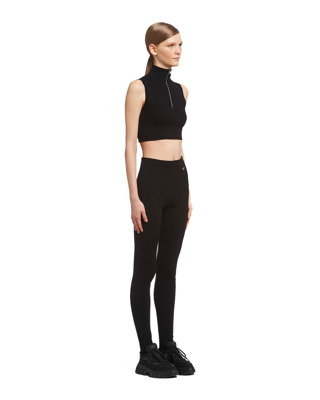 Prada Viscose And Wool Leggings Negras | 30871-IQCY