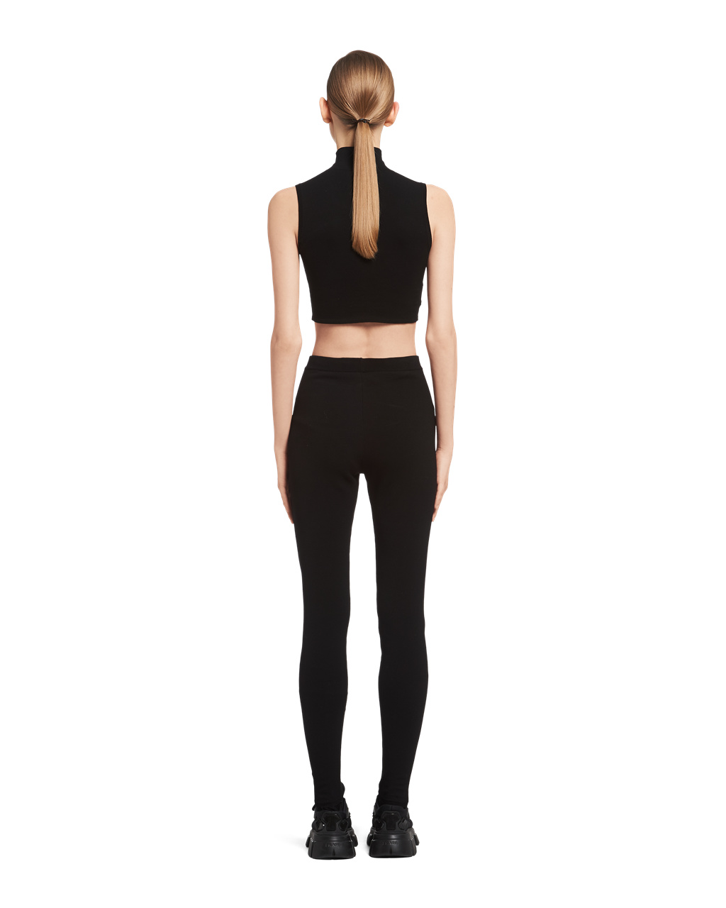 Prada Viscose And Wool Leggings Negras | 30871-IQCY