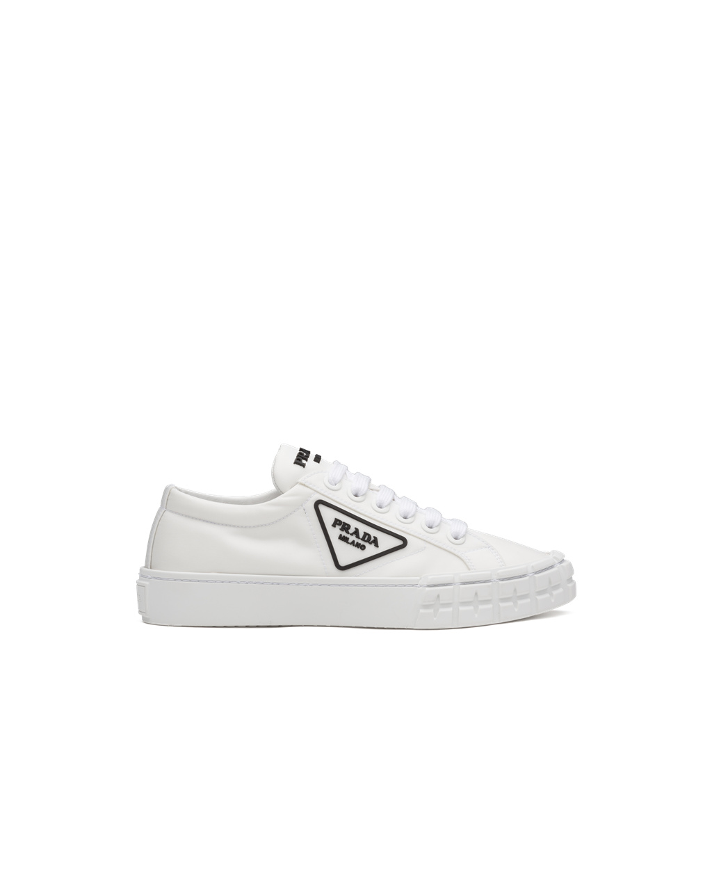 Prada Wheel Re-nylon Gabardine Sneakers Blancas | 09521-BMYE