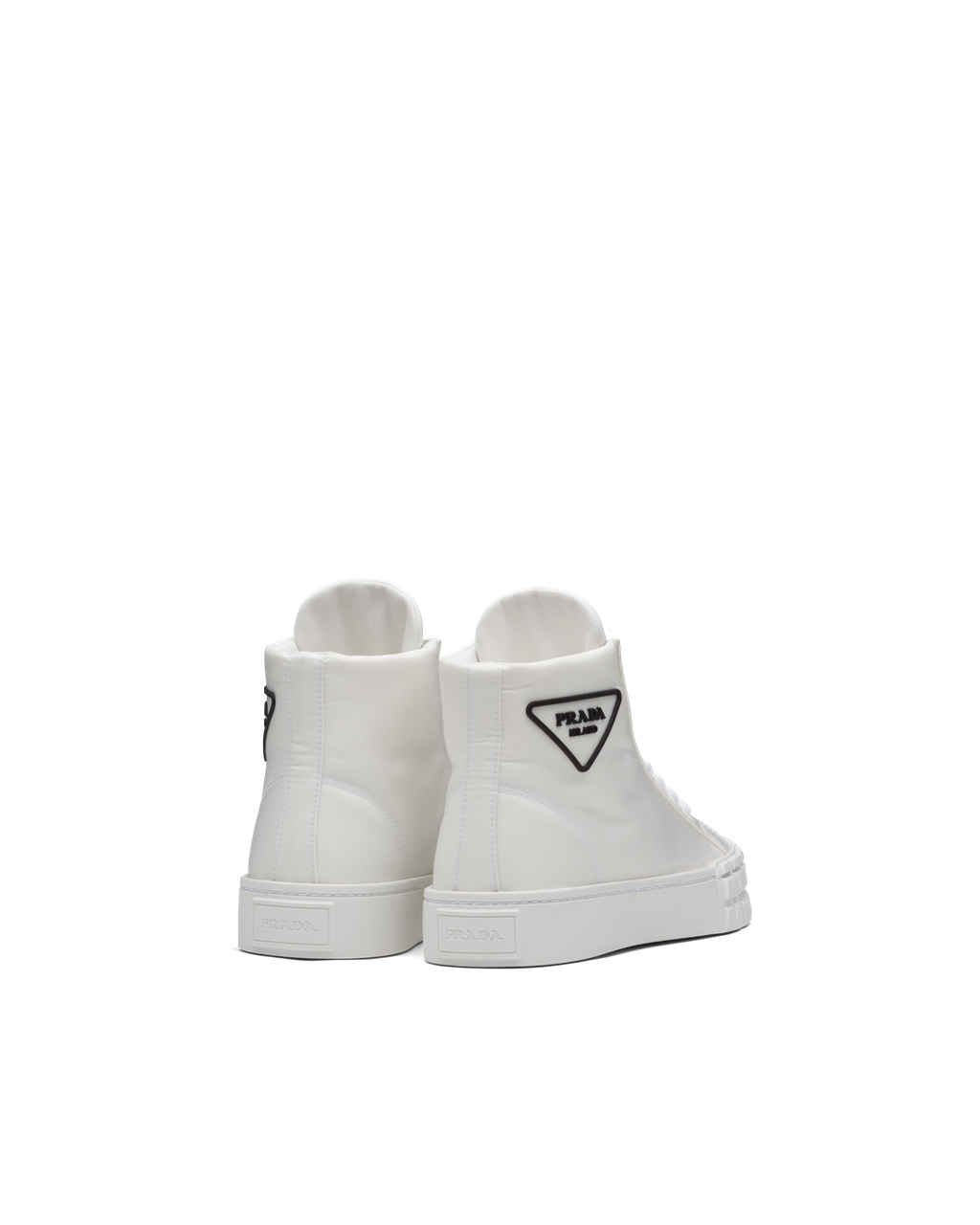 Prada Wheel Re-nylon Gabardine Sneakers Blancas | 75681-EOGB