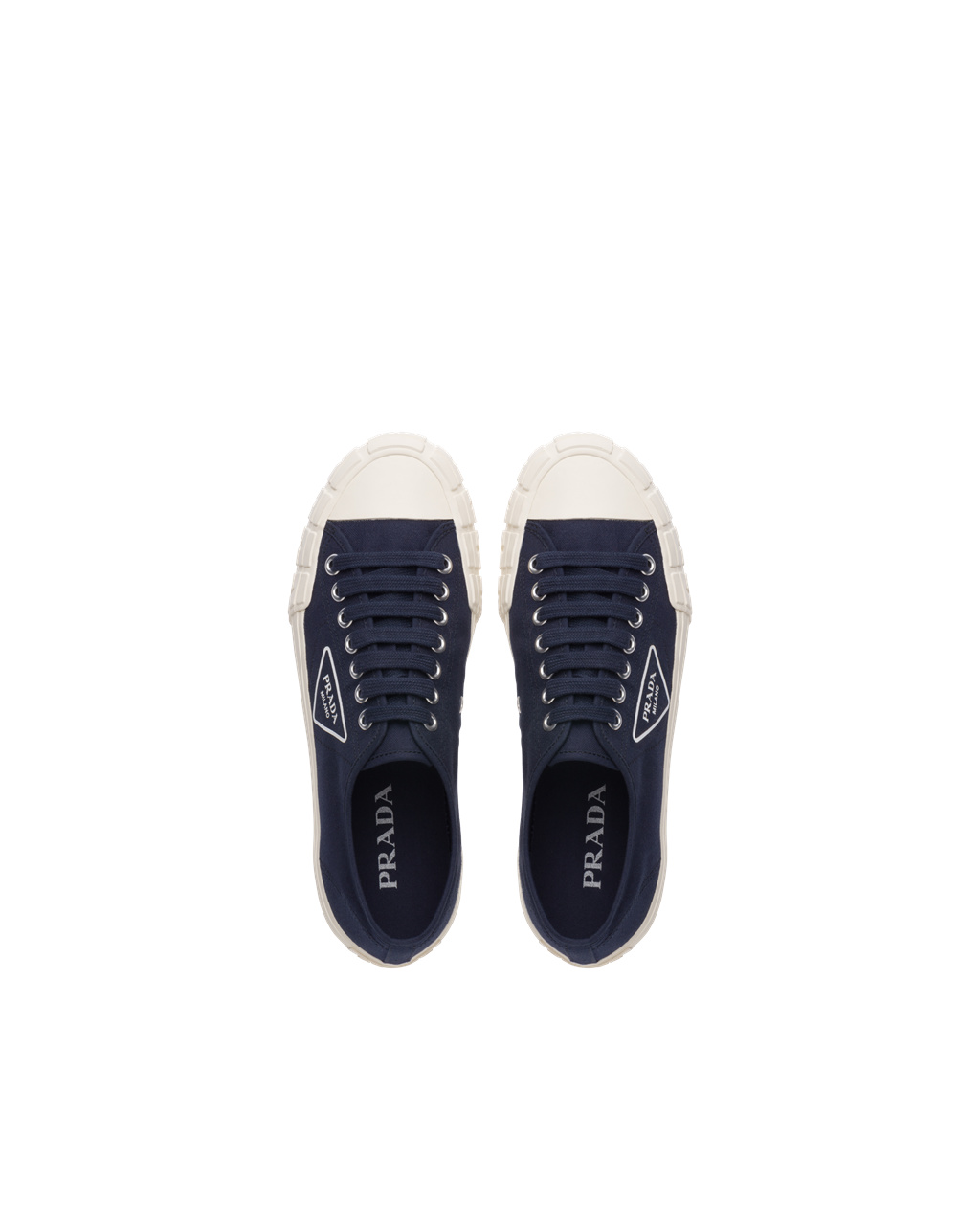 Prada Wheel Vulcanizzato Technical Fabric Sneakers Azules | 74183-XEUK