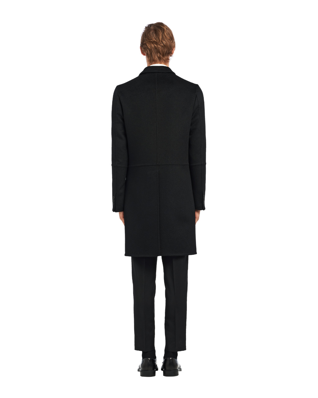 Prada Wool And Angora Coat Negras | 42351-ISMY