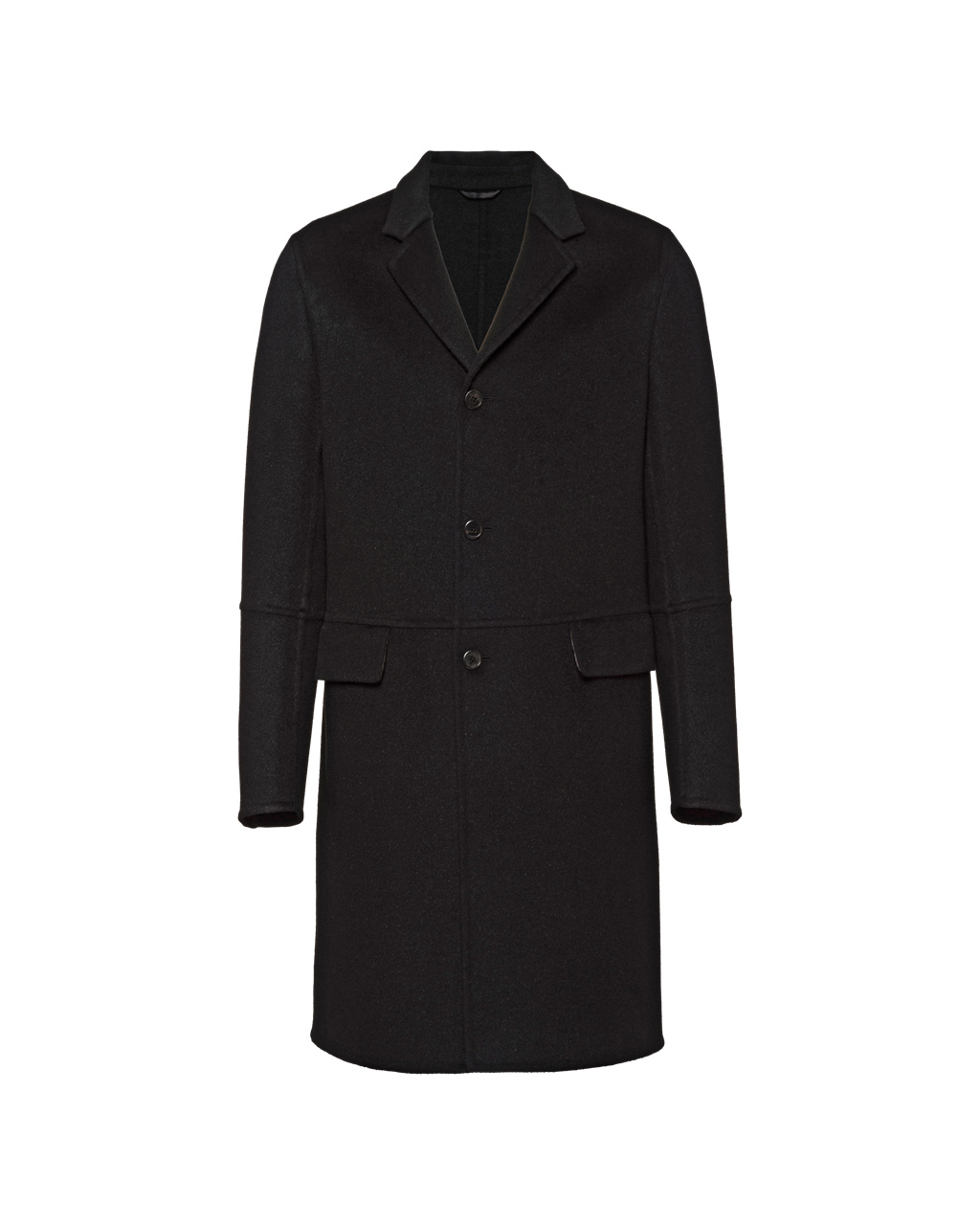 Prada Wool And Angora Coat Negras | 42351-ISMY