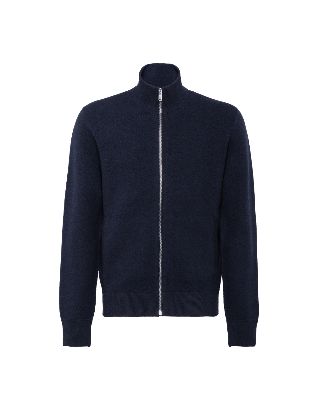 Prada Wool And Cashmere Cardigan Azul Marino | 30296-YONX