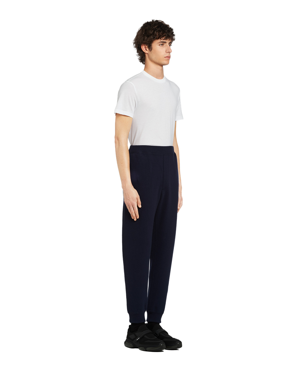 Prada Wool And Cashmere Jogging Pants Azul Marino | 54289-HBDG