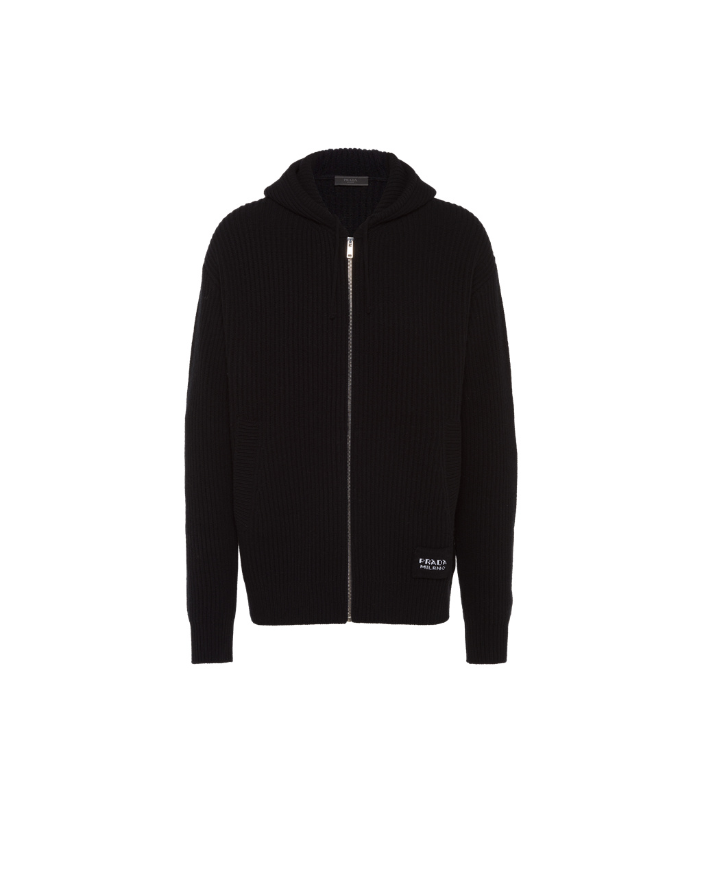 Prada Wool And Cashmere Knit Hoodie Negras | 19408-ZMYW