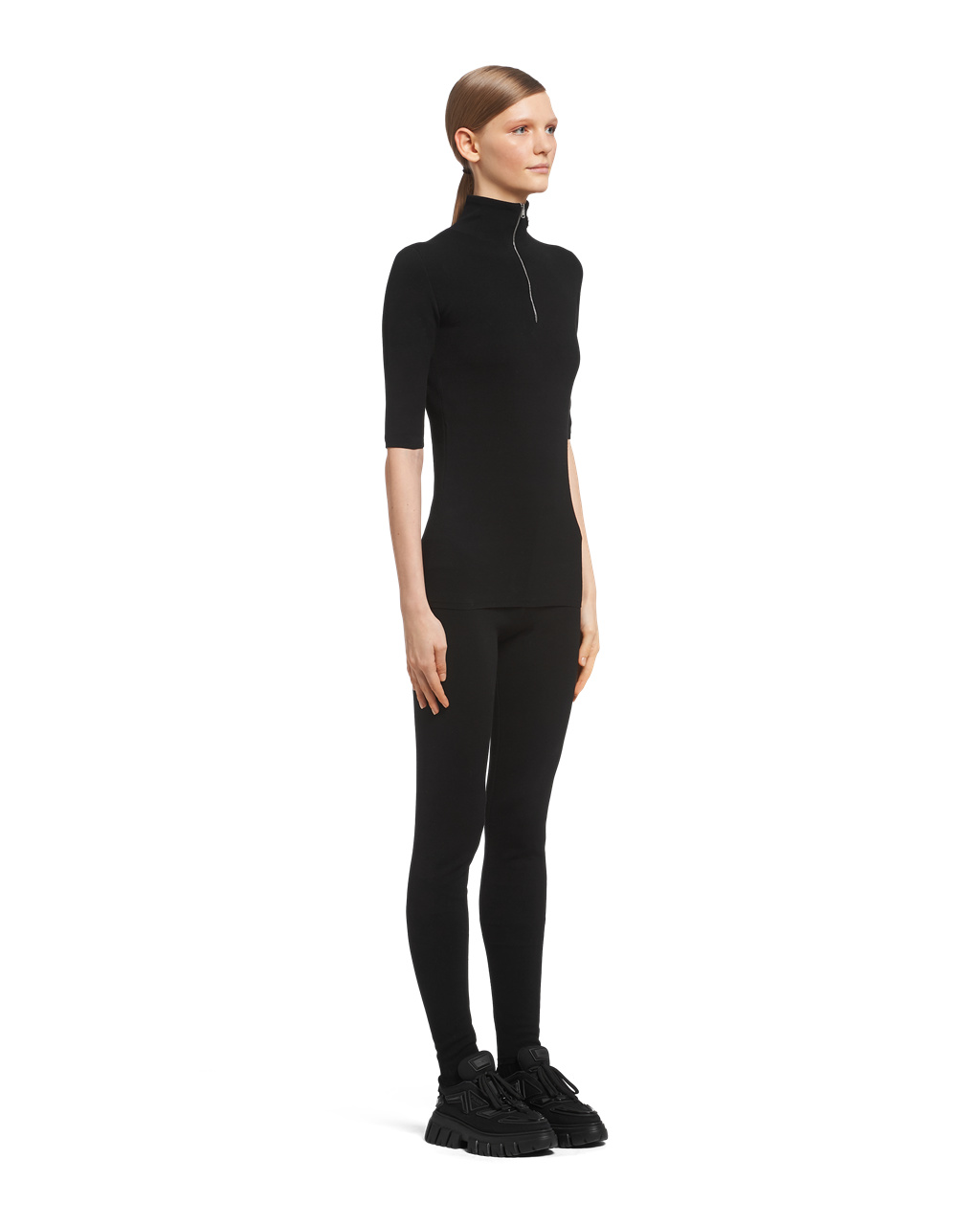 Prada Wool And Viscose Turtleneck Sueter Negras | 27081-SIKR