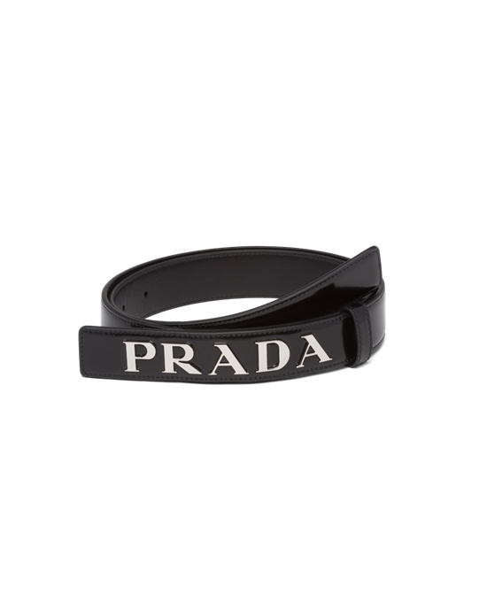 Prada Brushed Cuero Belt Negras | 71936-EWVR