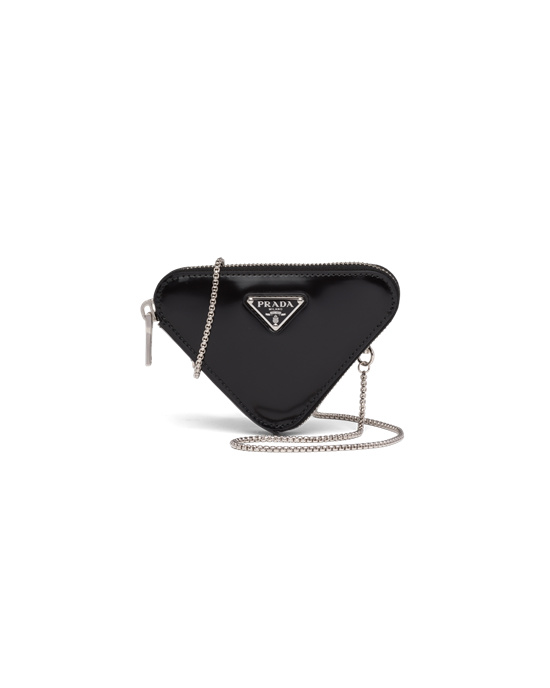 Prada Brushed Cuero Mini-pouch Negras | 36497-REUY