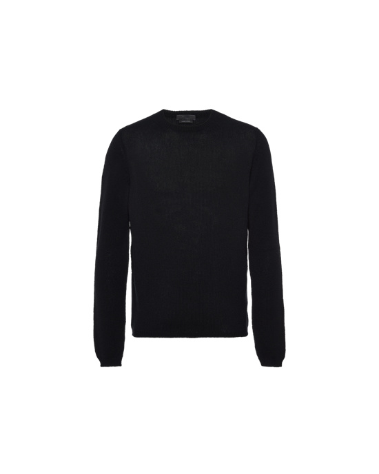 Prada Cashmere Crew-neck Sueter Negras | 30954-EYSO