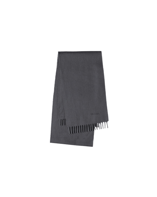 Prada Cashmere Scarf Slate Gray | 86102-PLRU