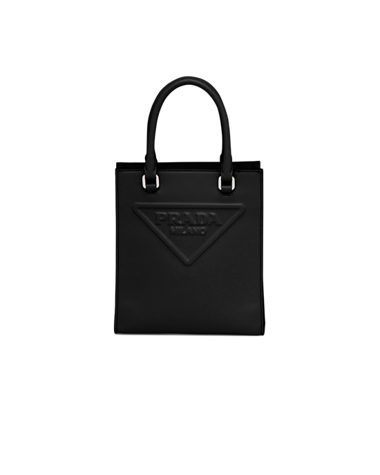 Prada Cuero Handbag Negras | 80934-LHRO