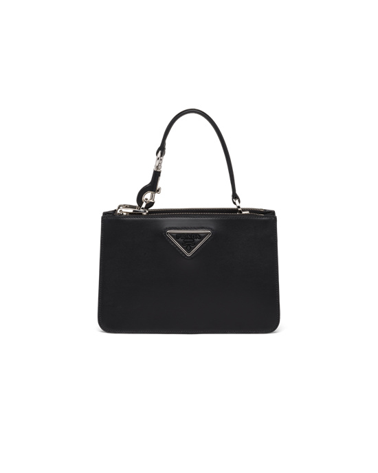 Prada Cuero Handbag Negras | 84502-IWXB