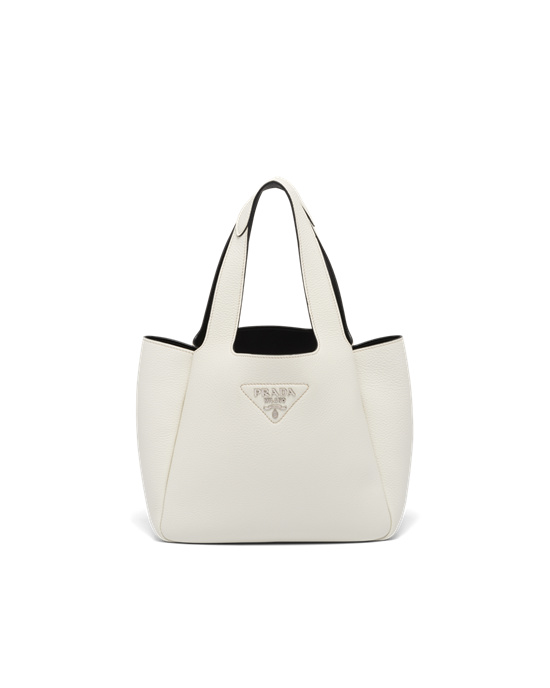 Prada Cuero Tote Blancas | 28735-FRDV