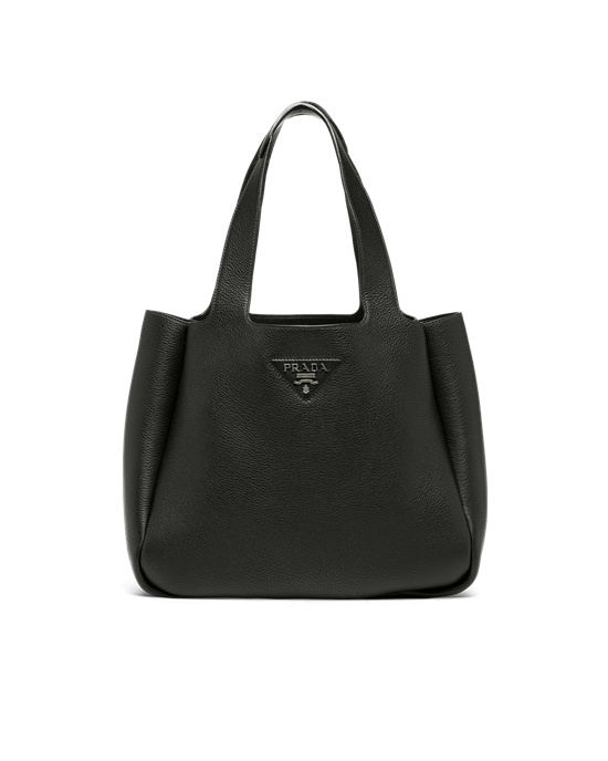 Prada Cuero Tote Negras | 03629-APOD