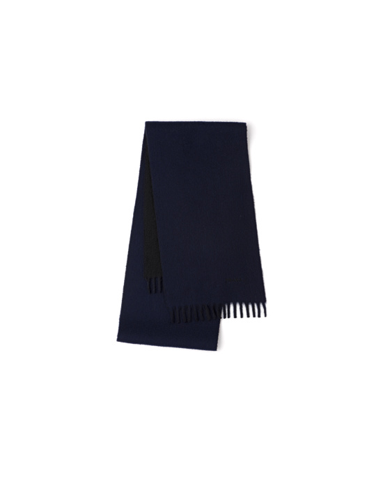 Prada Double Cashmere Scarf Azul Marino | 35640-MOUZ