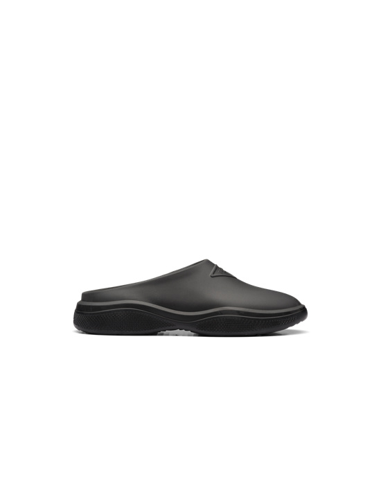 Prada Foam Rubber Mules Negras | 69538-VBFE