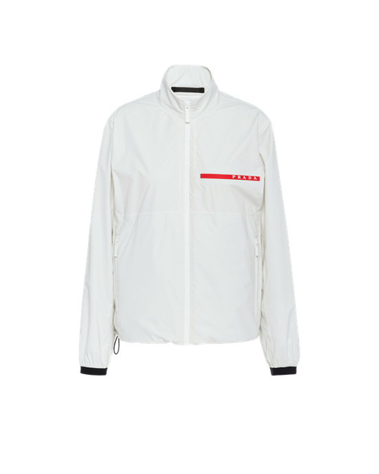 Prada Light Nylon Jacket Blancas | 73605-BSFH