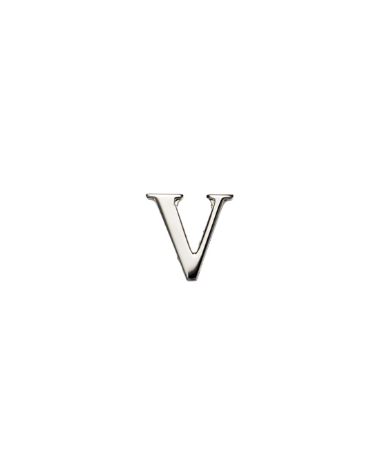 Prada My Character Sliding Metal Letter Polished Steel | 67059-SAMY