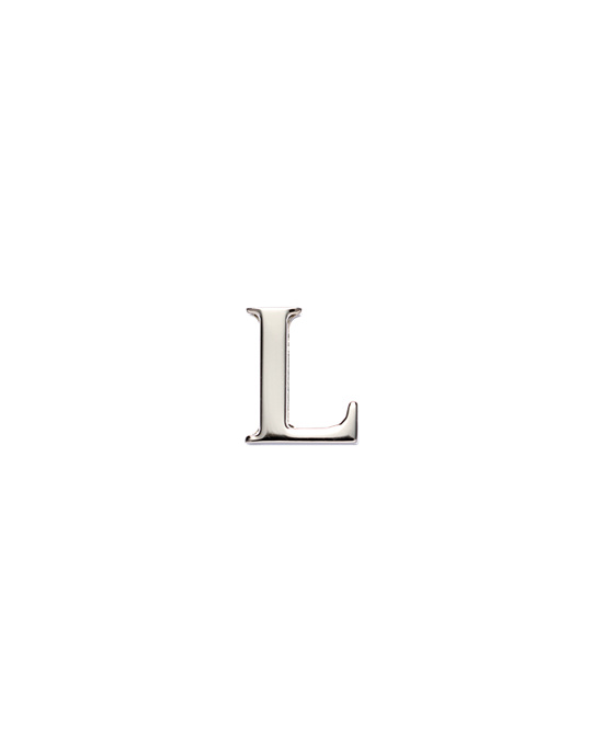 Prada My Character Sliding Metal Letter Polished Steel | 96730-WVFT