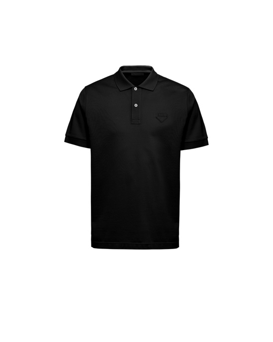 Prada Piqué Polo Shirt Negras | 81637-MZCY