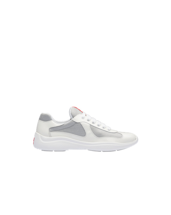 Prada Prada America's Cup Sneakers Blancas Plateadas | 35967-AZVF