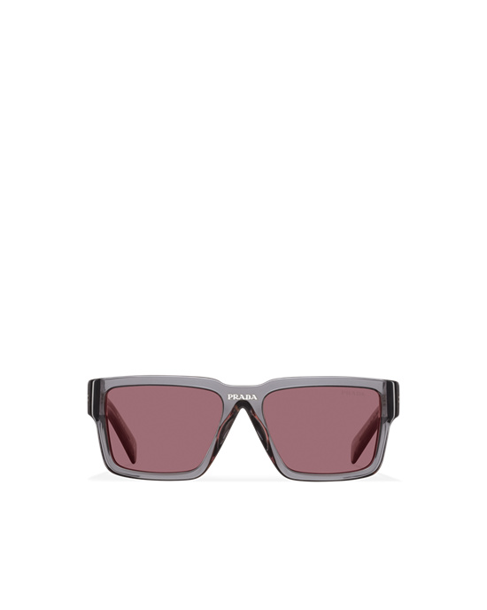 Prada Prada Runway Sunglasses Squared Cherry Lenses | 51739-FJQZ