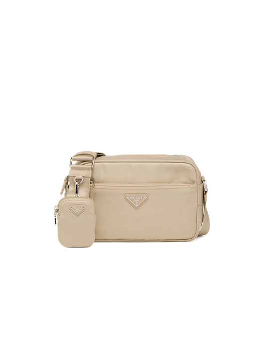 Prada Re-nylon Shoulder Bag Beige | 87645-ZYPA