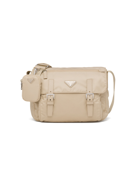 Prada Re-nylon Shoulder Bag Beige | 96815-ATNX