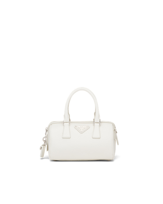 Prada Saffiano Cuero Top-handle Bag Blancas | 97485-WRTD