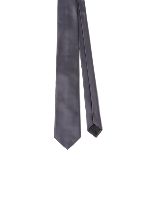 Prada Satin Tie Smoky Gray | 56714-JVSP