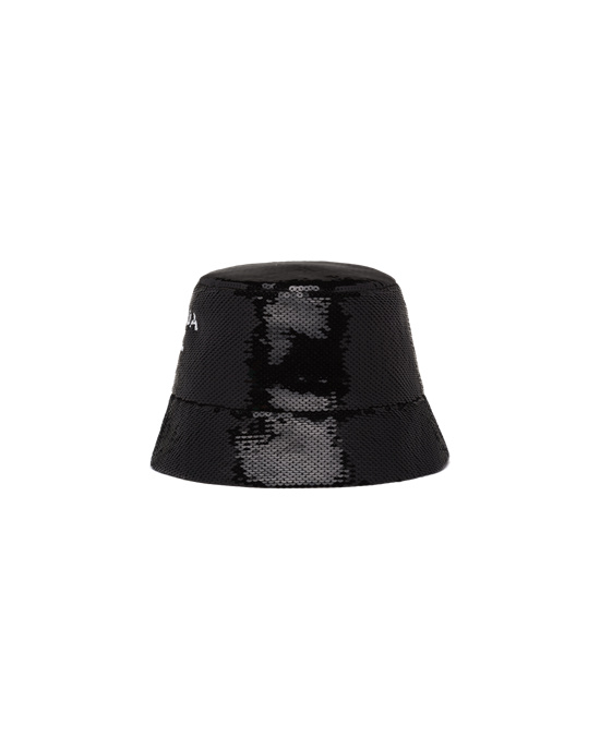 Prada Sequin Bucket Hat Negras | 49210-GXSQ