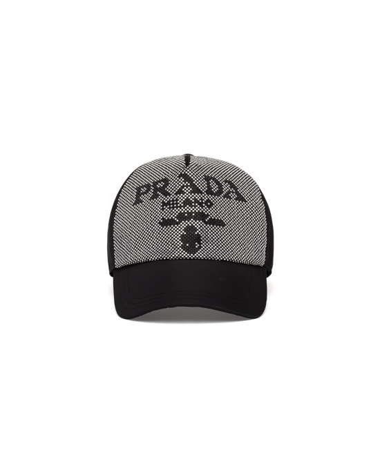 Prada Studded Re-nylon Baseball Cap Negras | 73561-AOFV